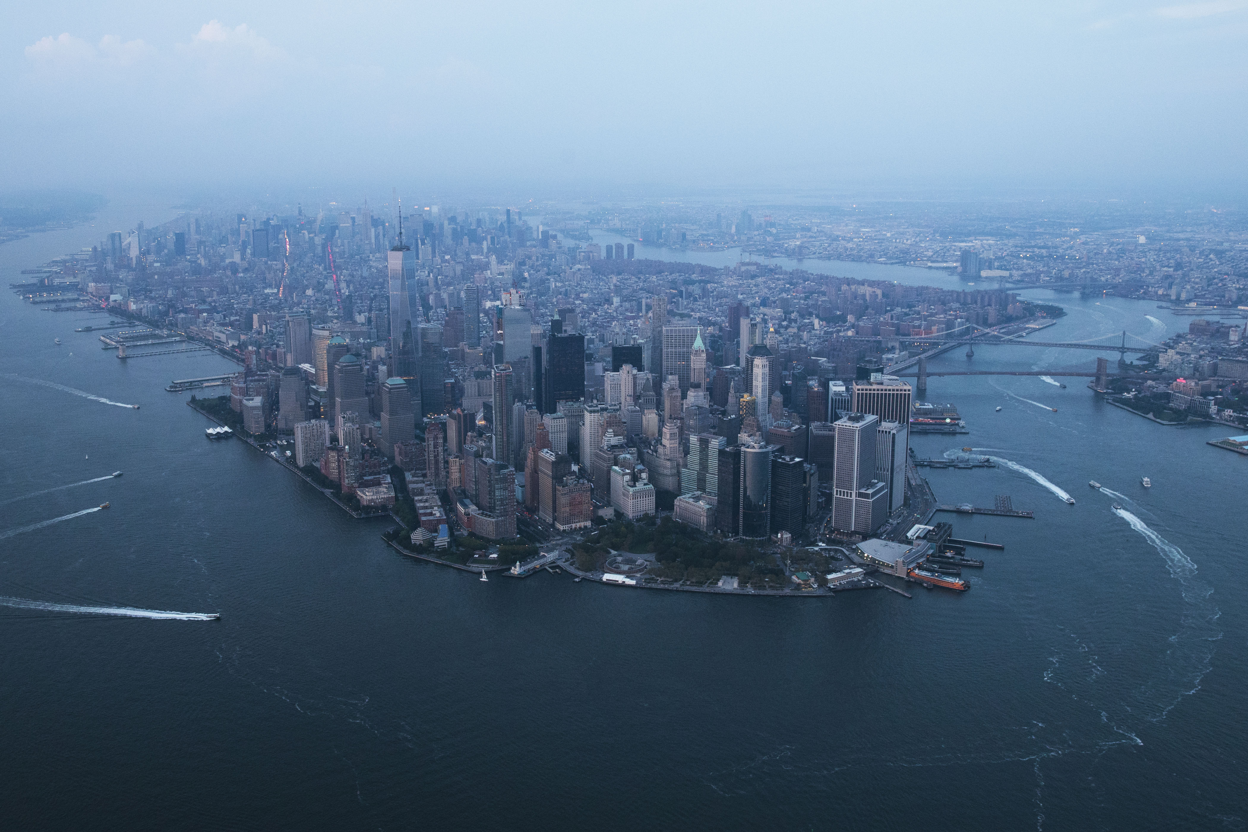 A view of lower Manhattan