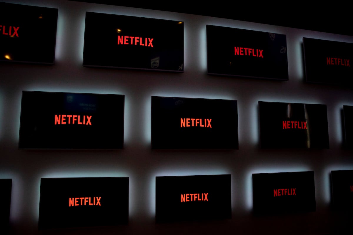 Monitors with Netflix logo 
