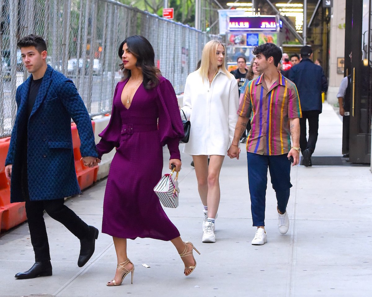 Nick Jonas, Priyanka Chopra, Joe Jonas and Sophie Turner