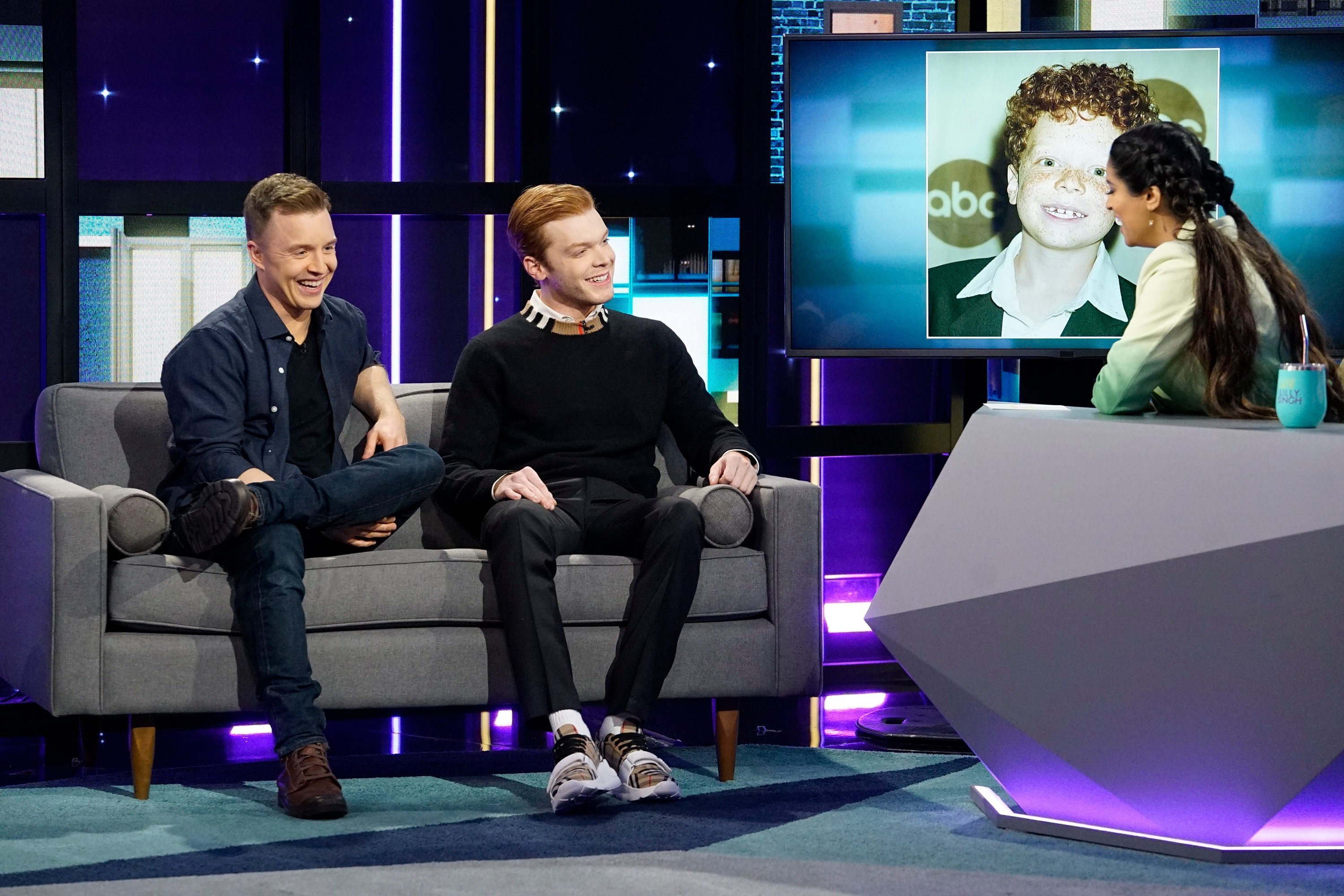 'Shameless' stars Noel Fisher, Cameron Monaghan, with host Lilly Singh