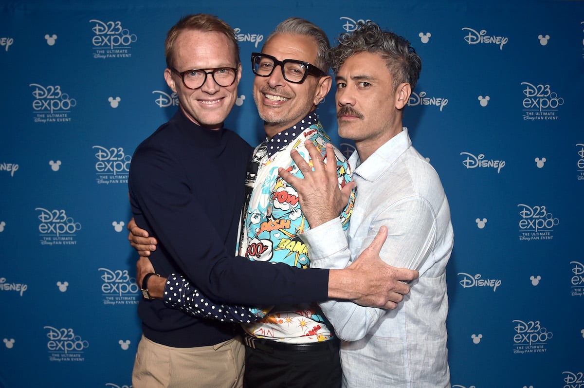 Paul Bettany, Jeff Goldblum, and Taika Waititi at Disney’s D23 EXPO 2019