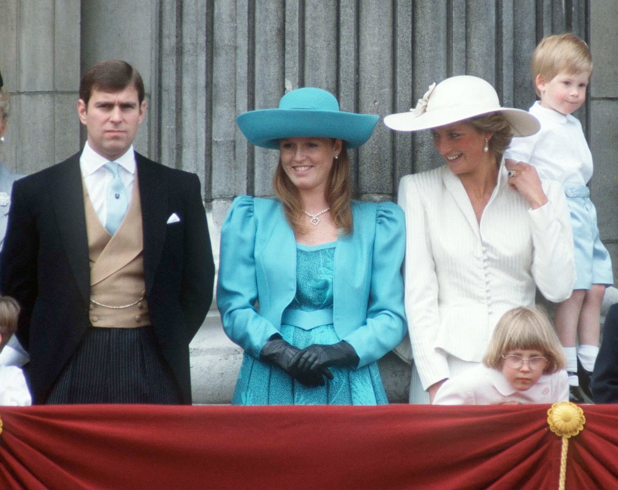 Prince Andrew, Sarah Ferguson, and Princess Diana