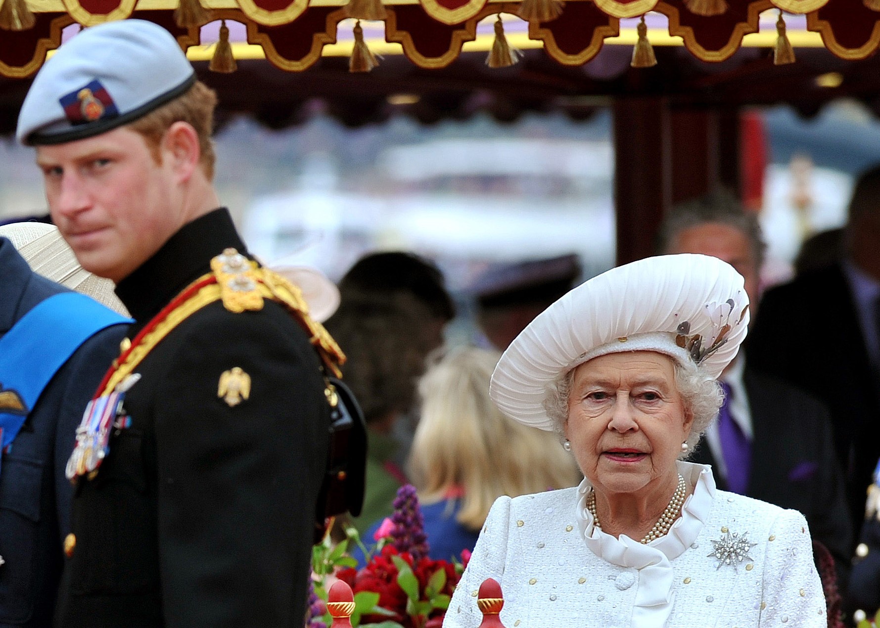 Prince Harry and Queen Elizabeth II