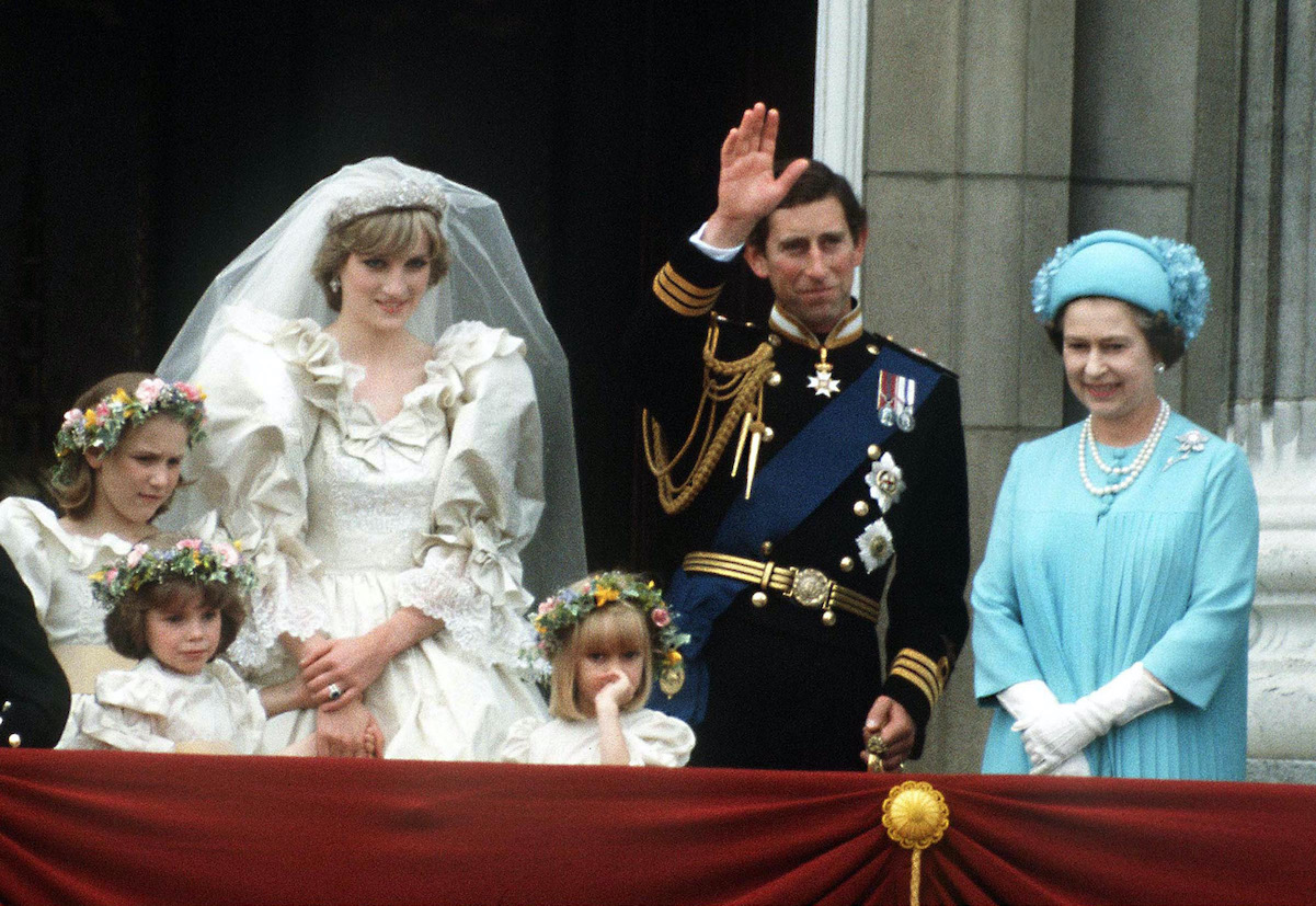 Princess Diana, Prince Charles, and Queen Elizabeth