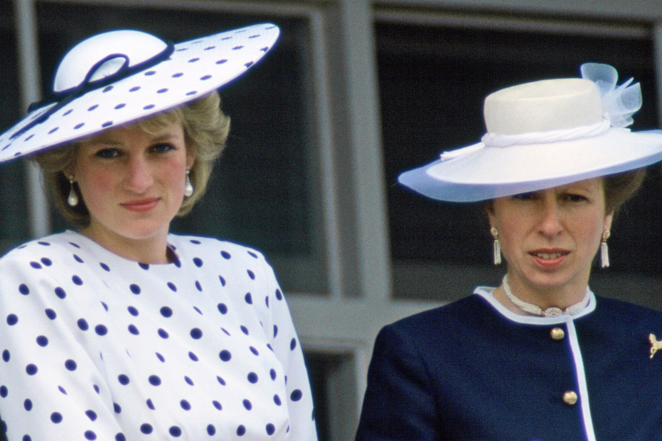 Princess Diana and Princess Anne