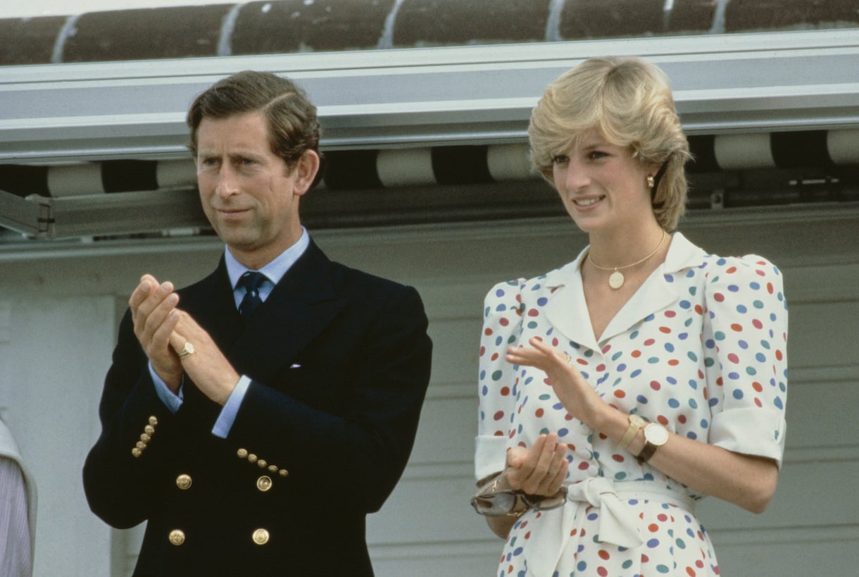 Charles And Diana At Polo