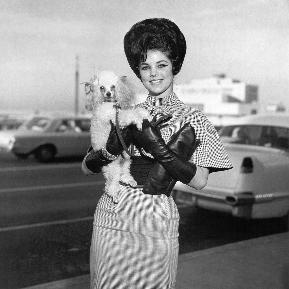 Priscilla Beaulieu in Jan. 1963 with her new dog, Honey