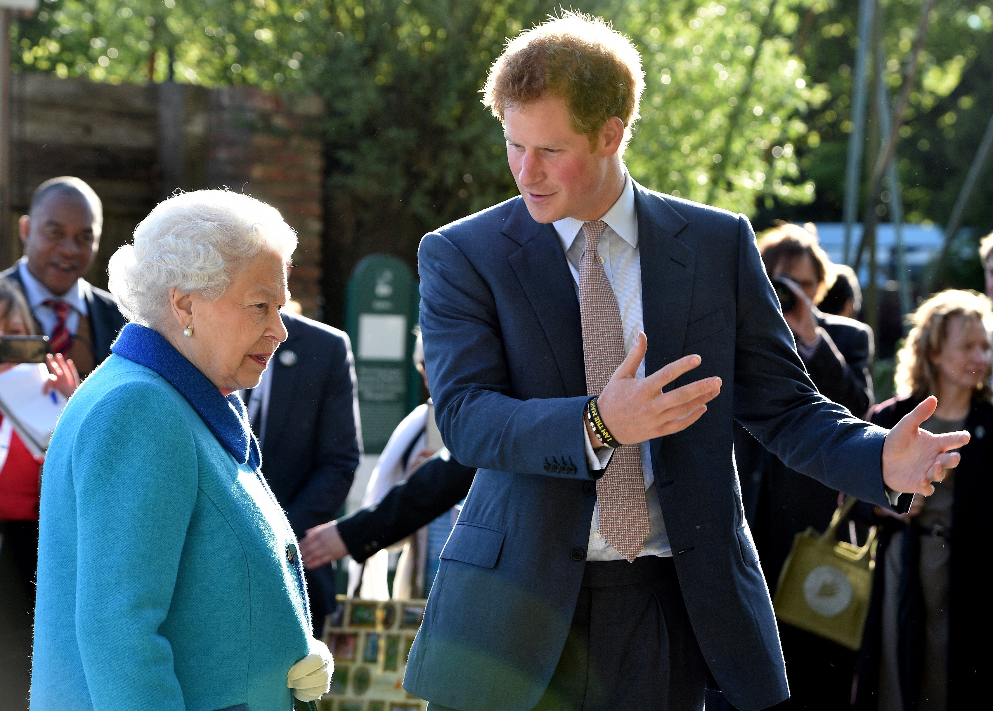 Queen Elizabeth II and Prince Harry