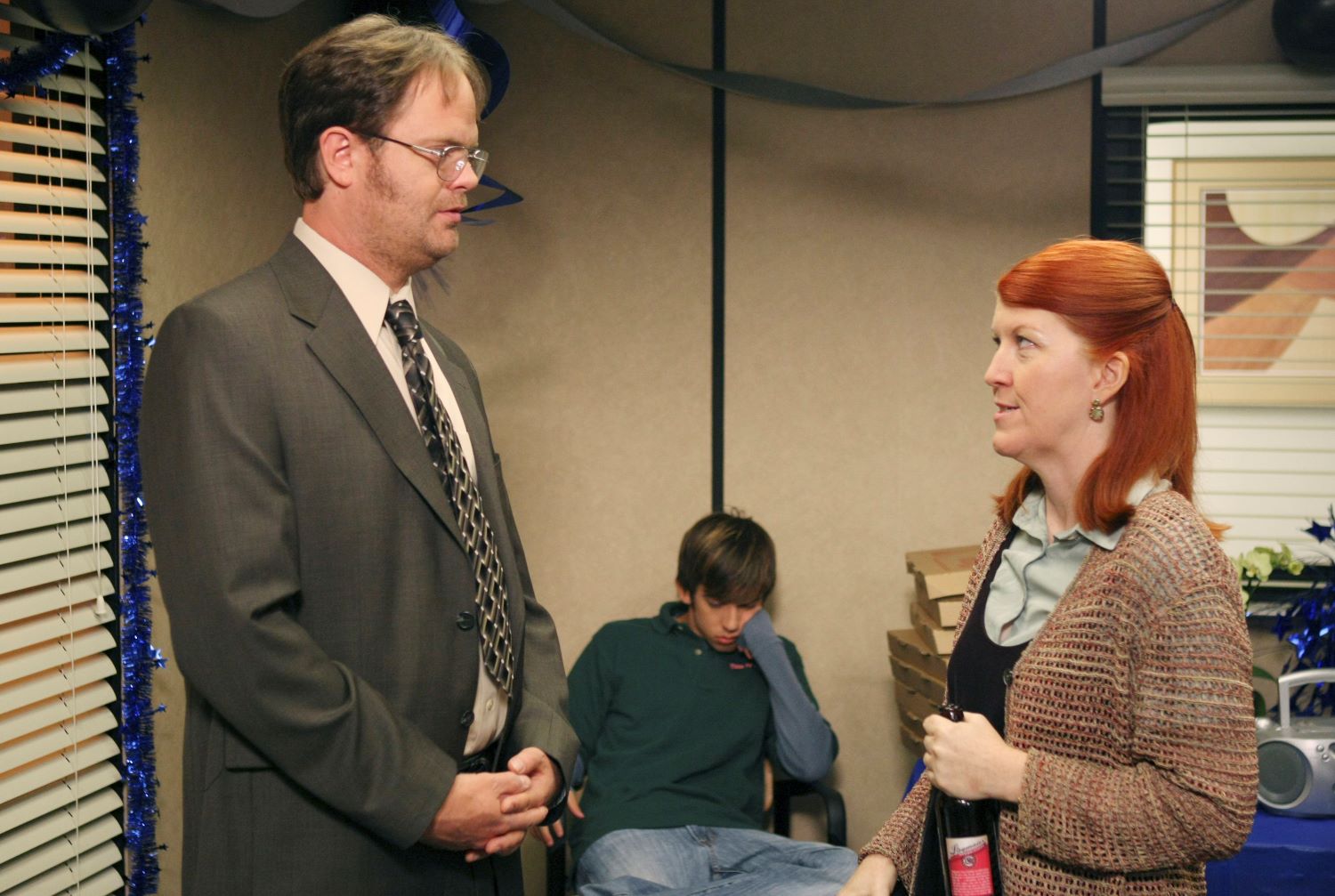 Rainn Wilson, Kevin McHale, and Kate Flannery on 'The Office'