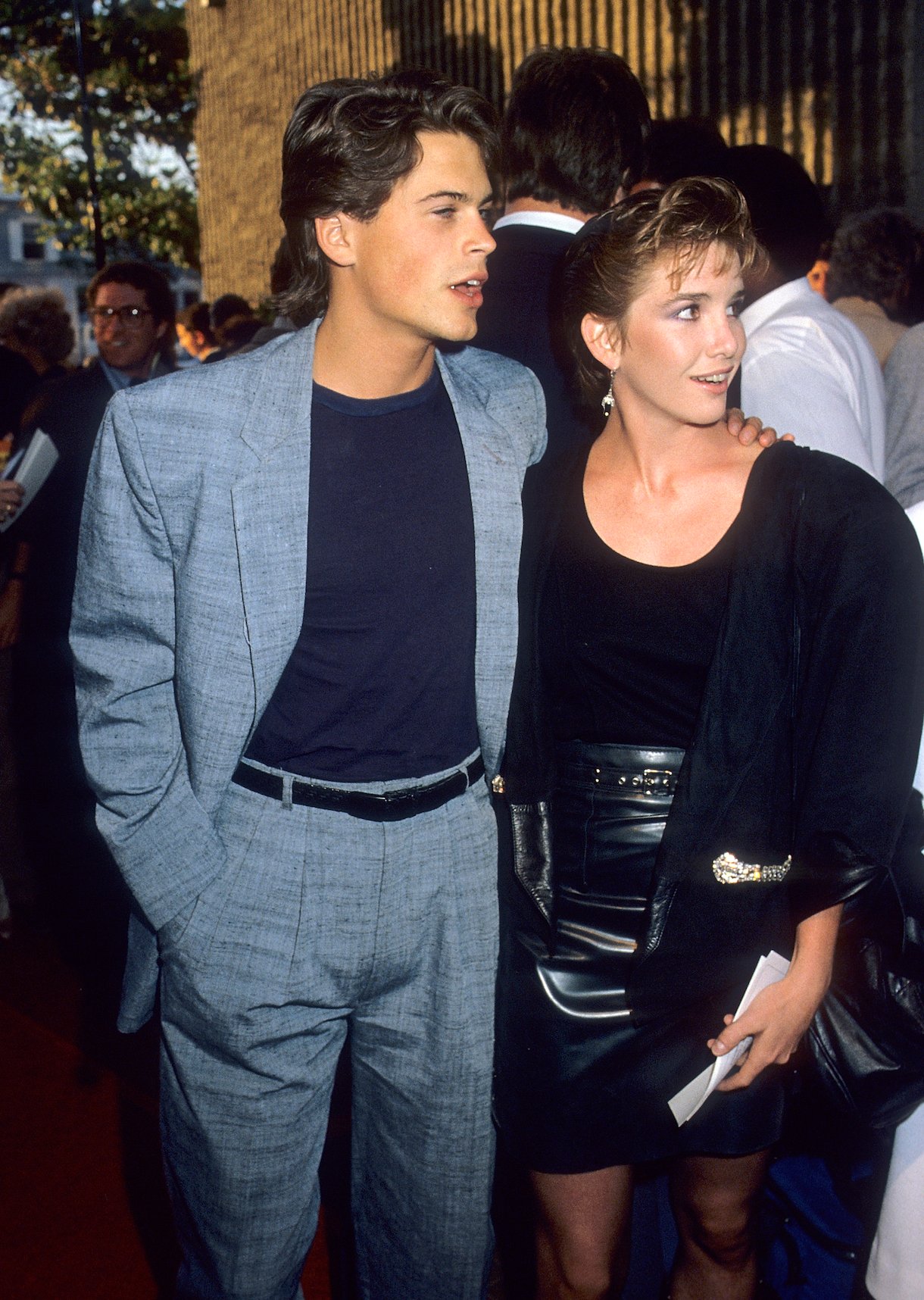Rob Lowe and actress Melissa Gilbert attend the "Ghostbusters" Premiere on 1984