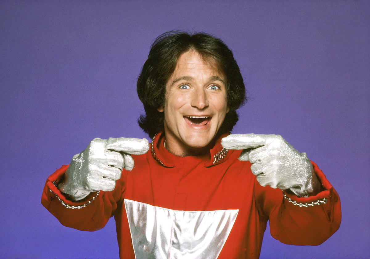 Robin Williams as Mork, an alien from the planet Ork.