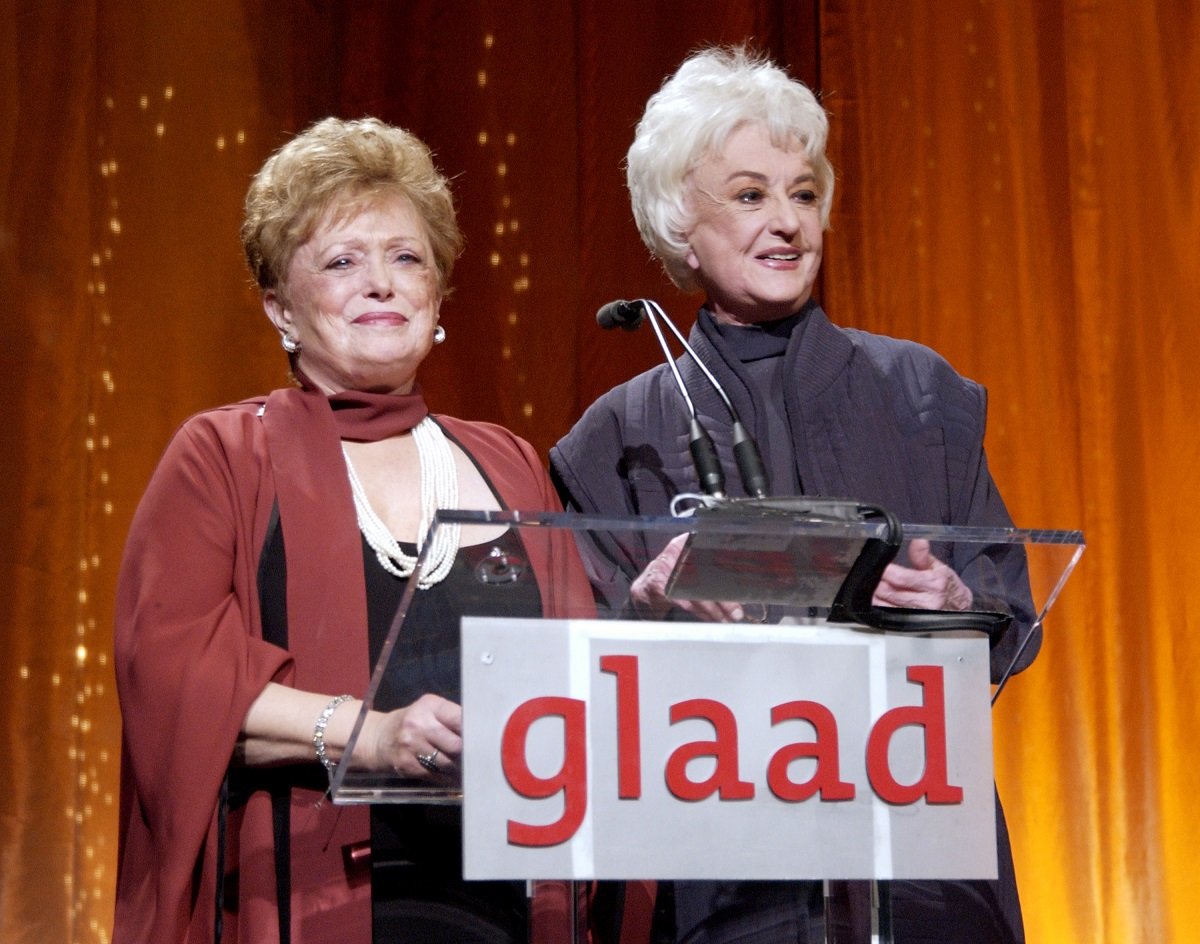 Rue McClanahan and Bea Arthur