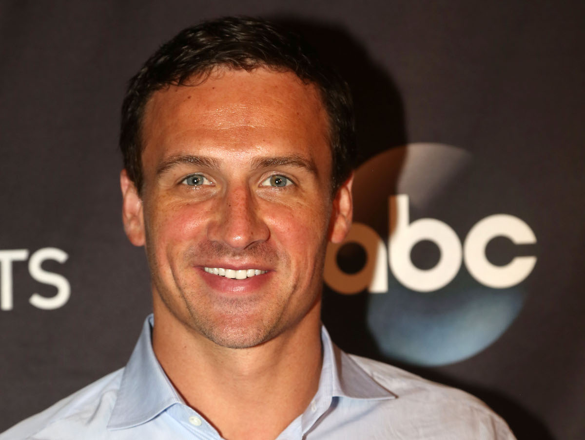 Ryan Lochte poses as Season 23 of "Dancing With The Stars" meets the press at Planet Hollywood Times Square on September 7, 2016 in New York City.