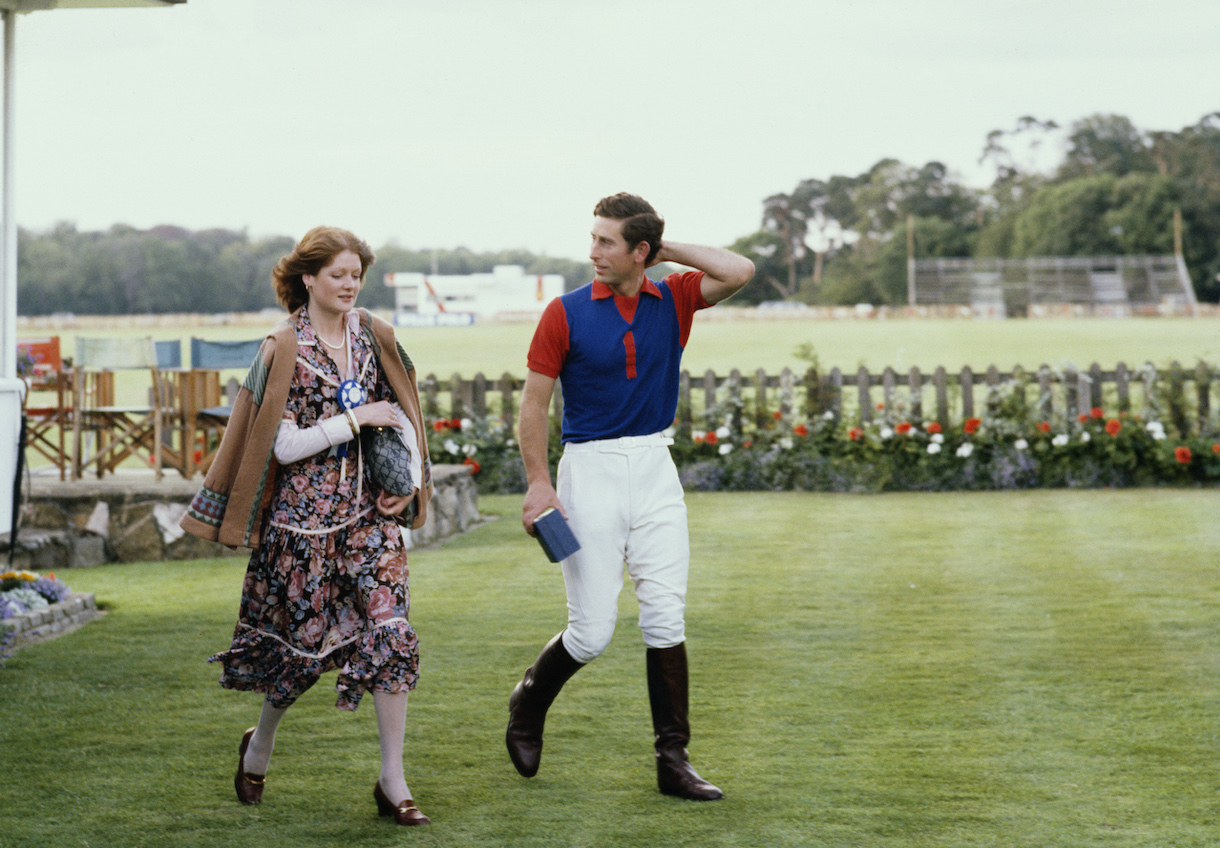 Sarah Spencer with her future brother-in-law, Prince Charles 