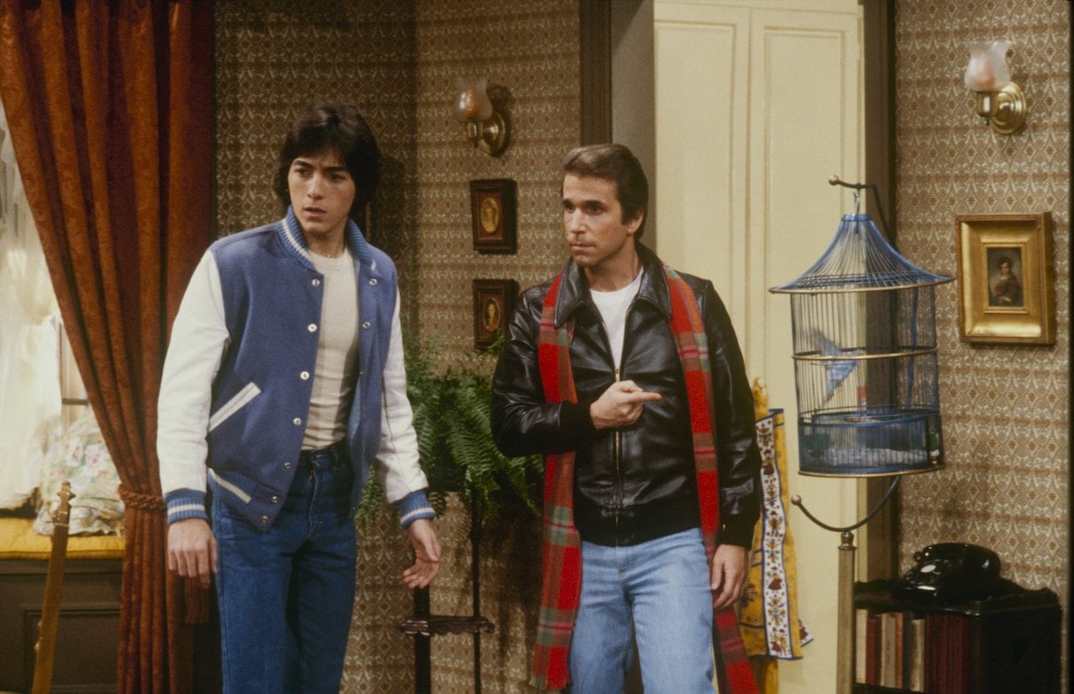 Scott Baio and Henry Winkler on 'Happy Days'