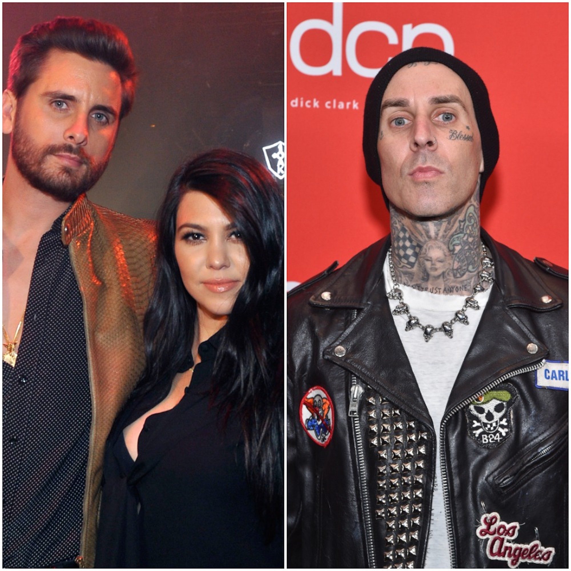 Scott Disick, Kourtney Kardashian, and Travis Barker