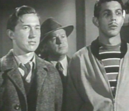 A young Leonard Nimoy, right, in 'Dragnet' on an episode titled 'The Big Boys', 1954