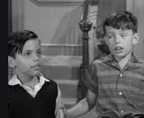 (L to R) Alan Roberts and Jerry Mathers in 'Beaver and Chuey' episode of 'Leave It to Beaver'