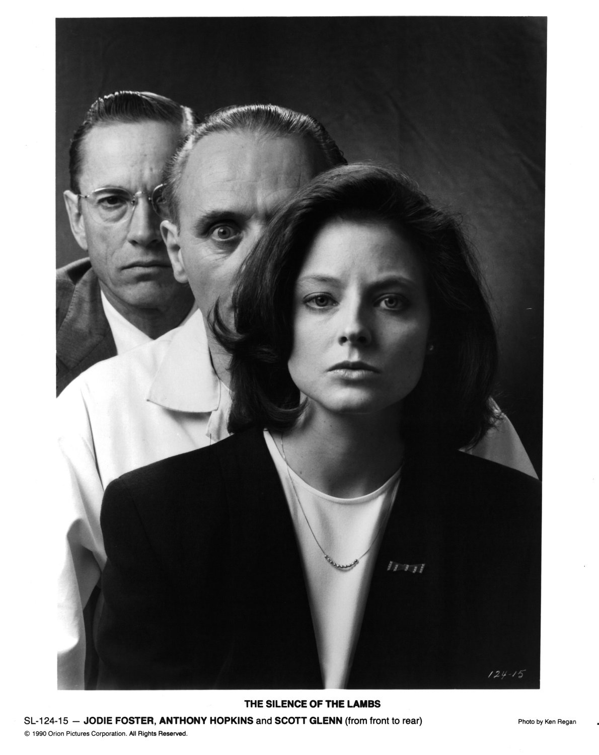Scott Glenn, Anthony Hopkins and Jodie Foster in 'The Silence of the Lambs '