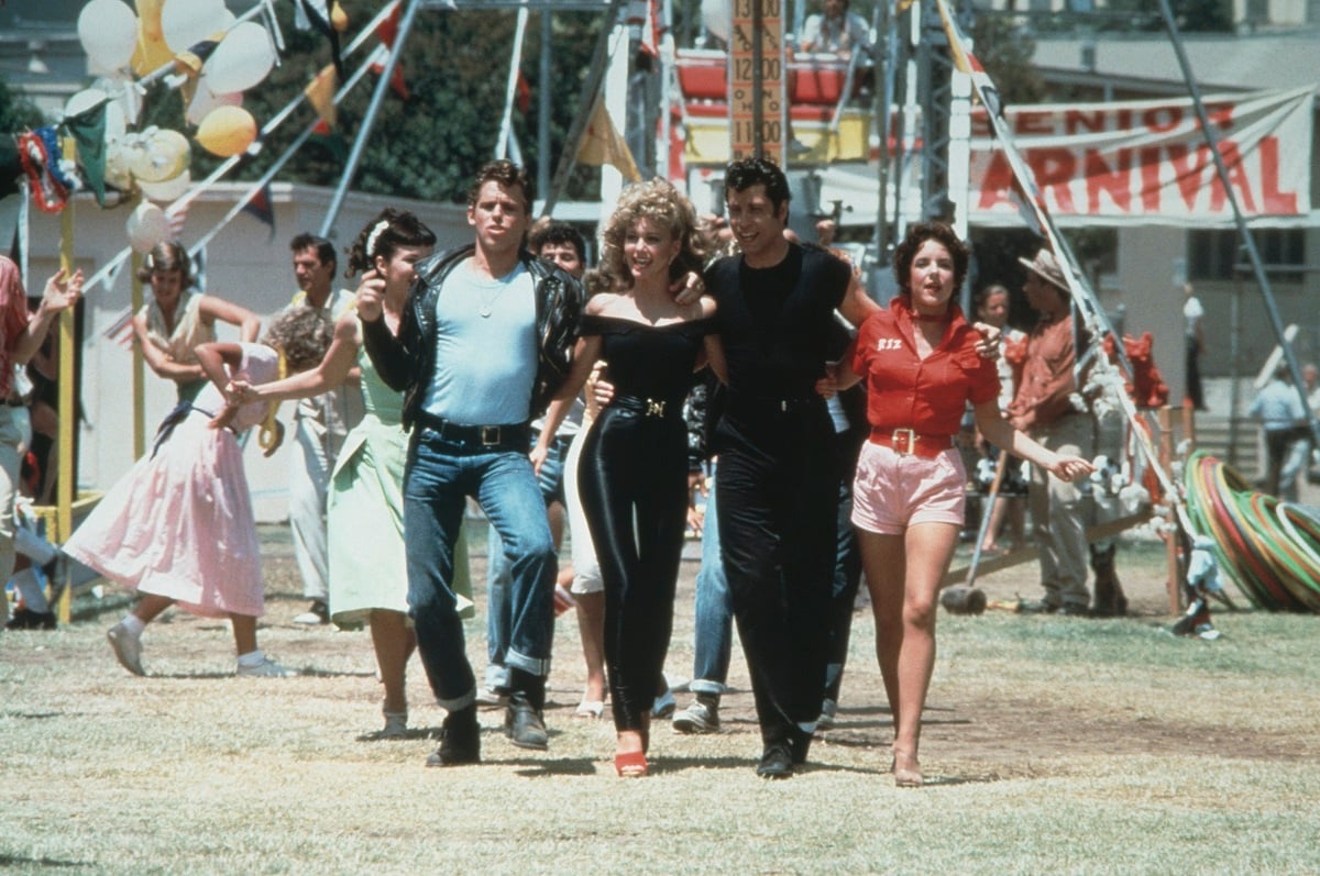Jeff Conaway, Olivia Newton-John, John Travolta and Stockard Channing 