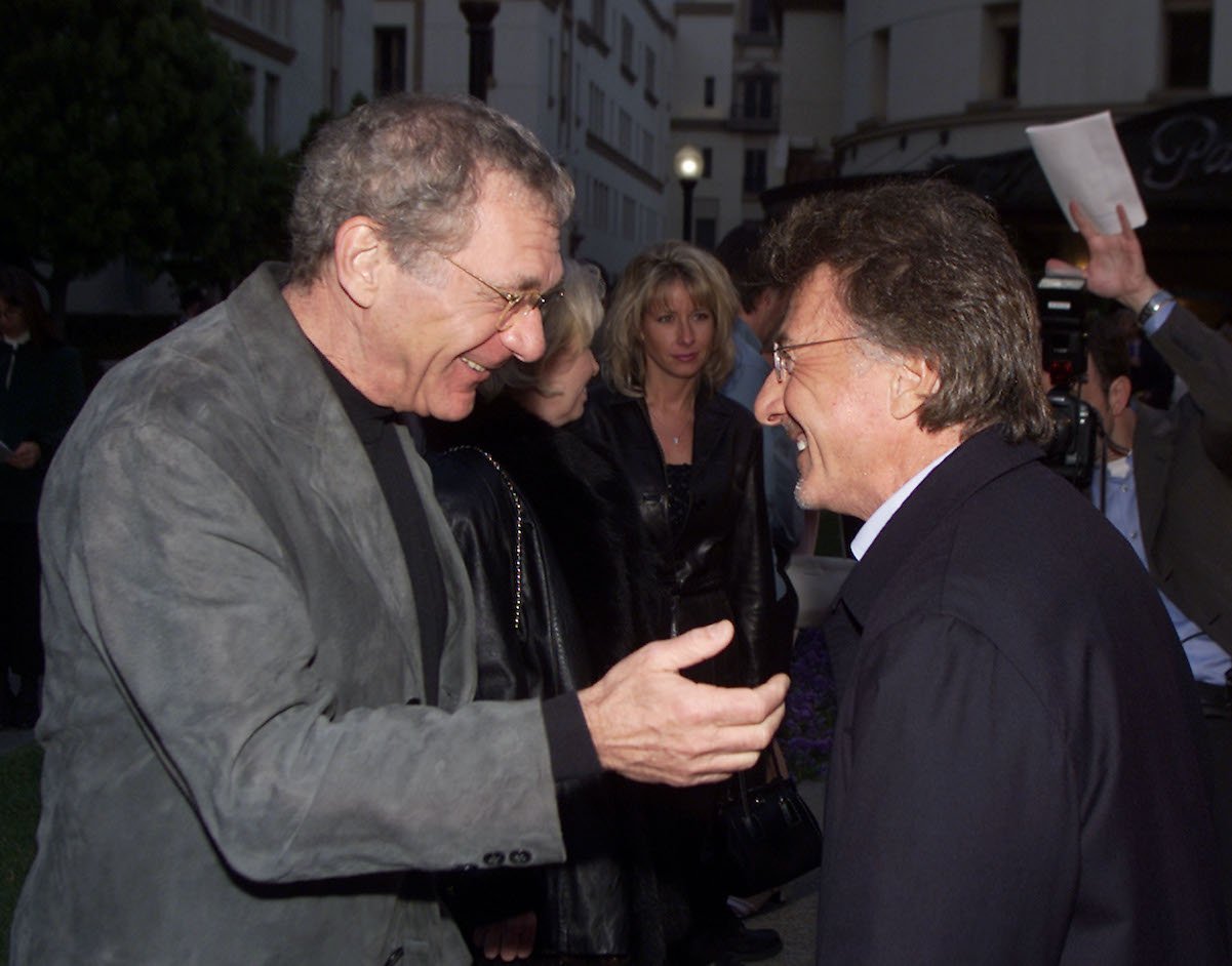Dustin Hoffman (right) and Sydney Pollack