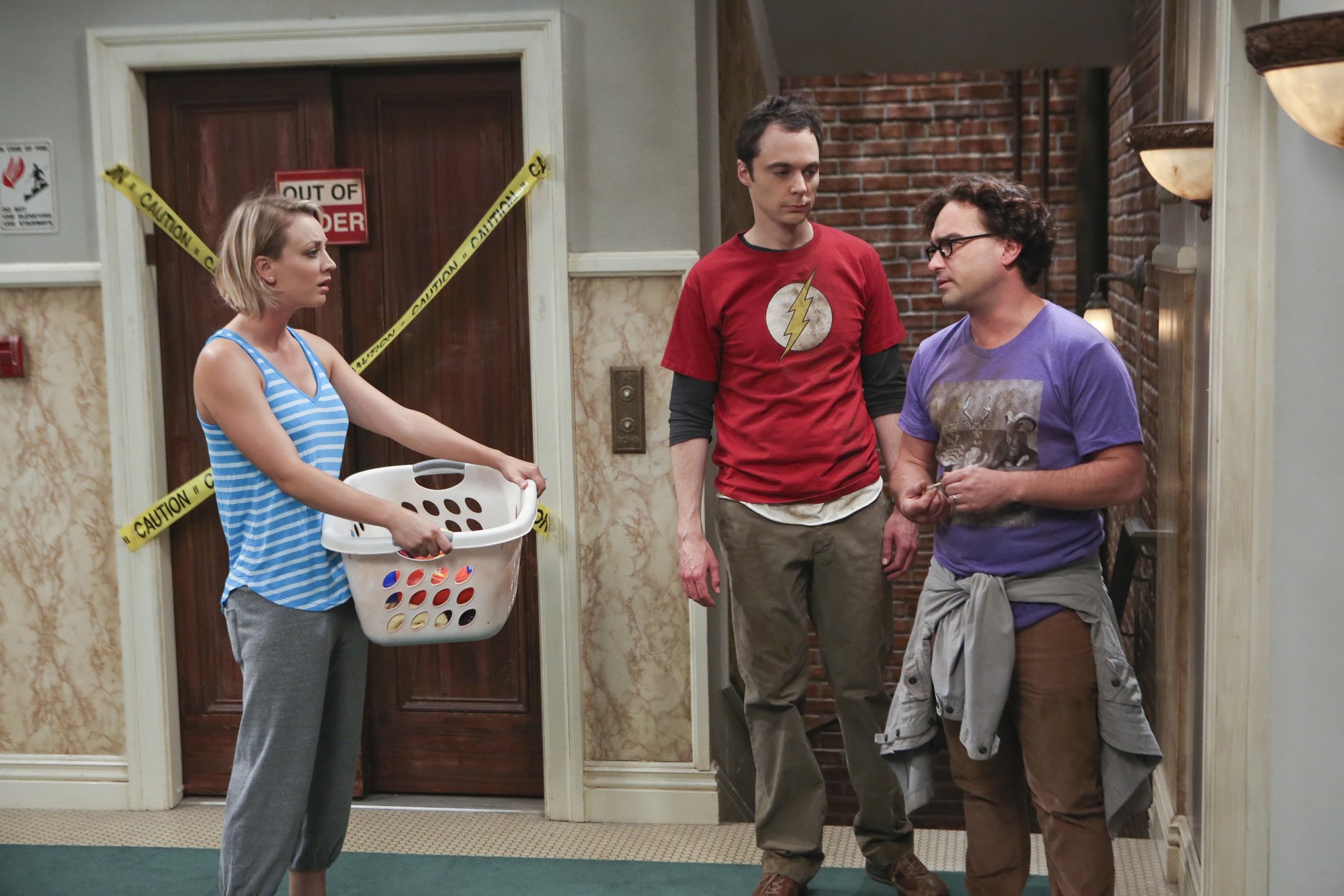 Penny, Sheldon Cooper and Leonard Hofstadter