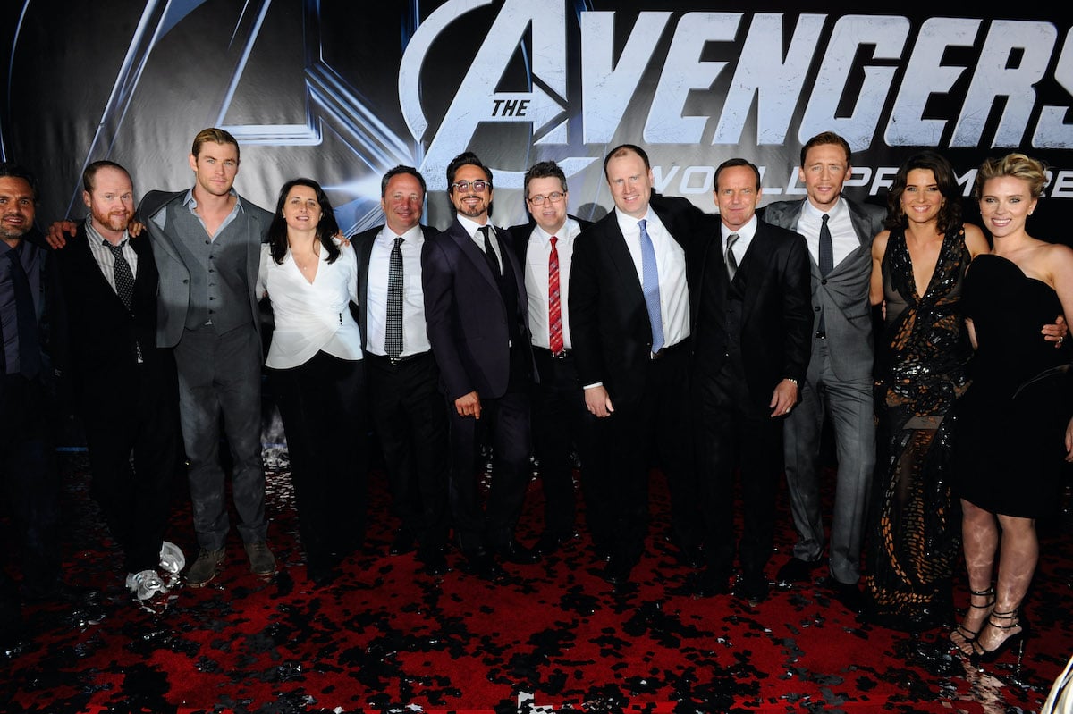 The cast and crew of 'The Avengers'