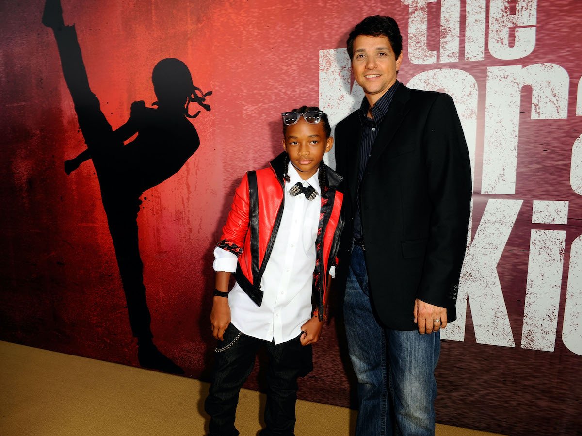 Jaden Smith and Ralph Macchio at 'The Karate Kid' premiere in 2010