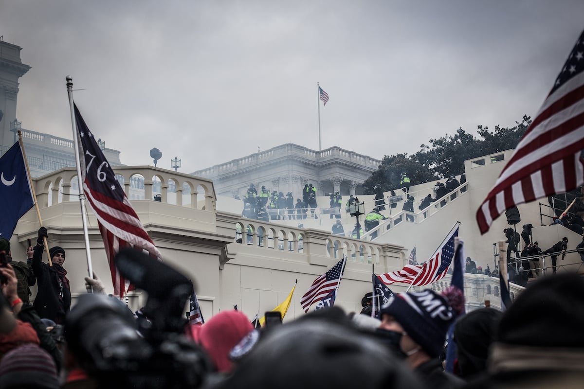 Photo from the day of the attack at the U.S. Capitol