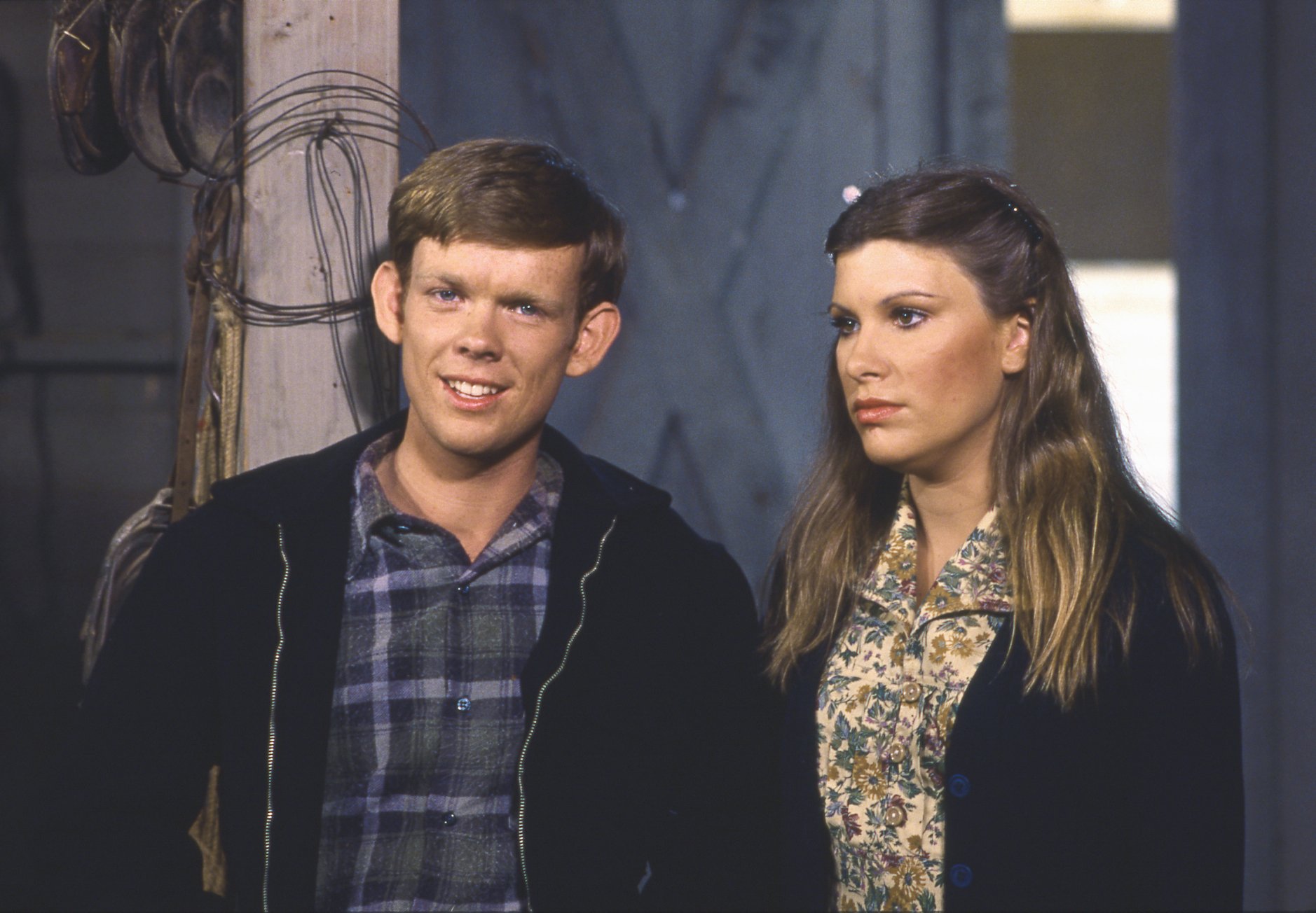 Jon Walmsley (as Jason Walton) and Judy Norton Taylor (as Mary Ellen Walton) on 'The Waltons' 