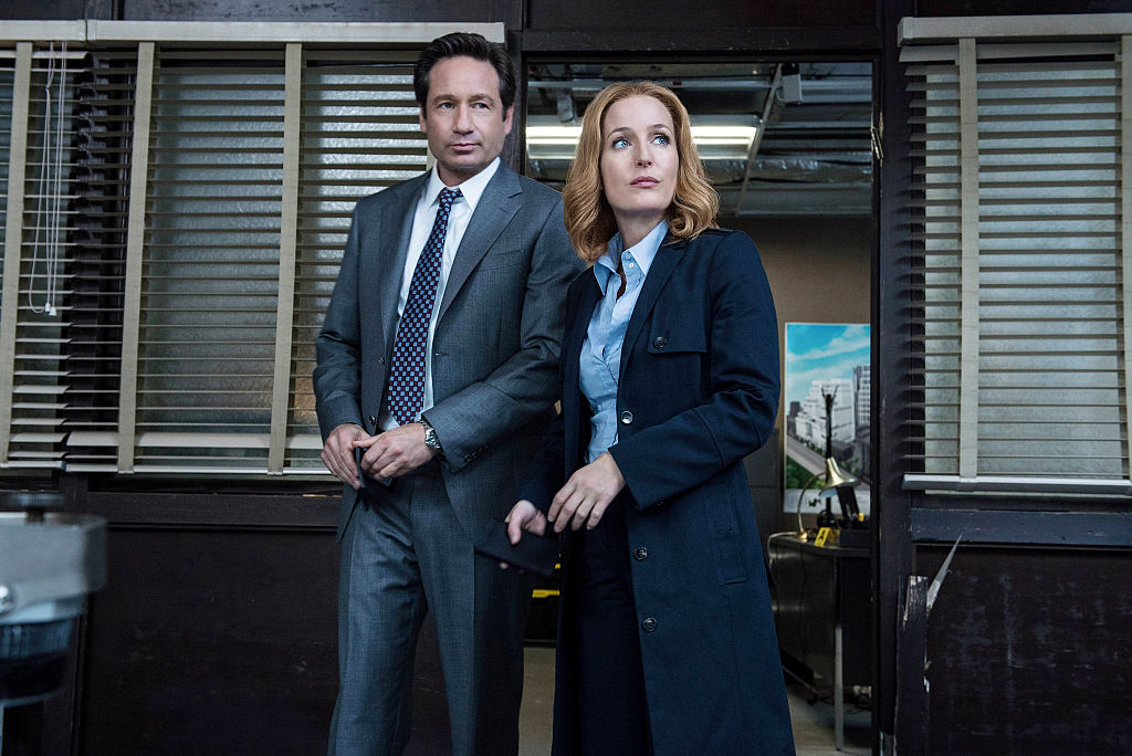 The X-Files cast David Duchovny and Gillian Anderson on The X-Files Season 10