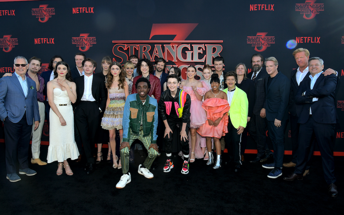 The cast and crew of 'Stranger Things' at an event