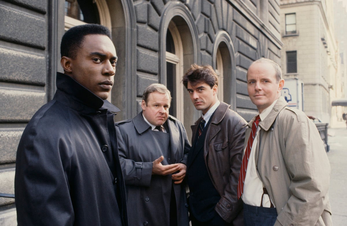 Richard Brooks, George Dzundza, Chris Noth, Michael Moriarty in Season 1 of 'Law & Order'