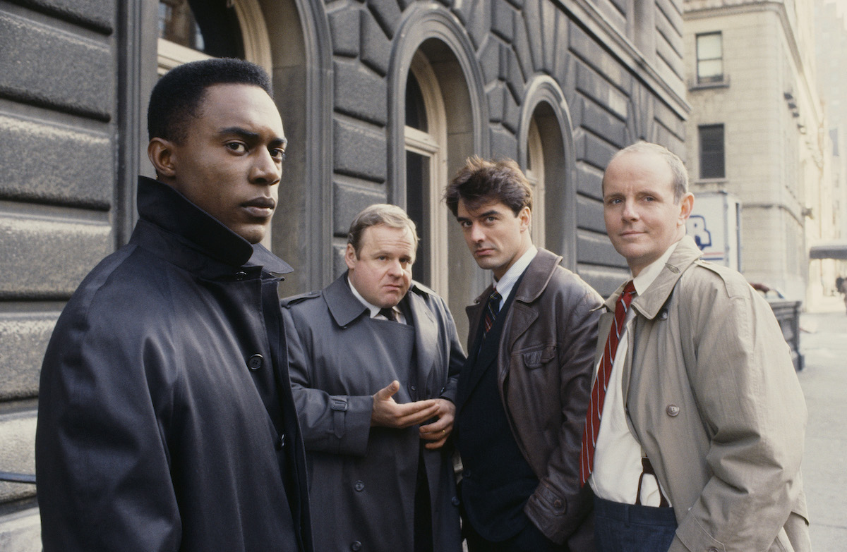 Richard Brooks, George Dzundza, Chris Noth, Michael Moriarty in Season 1 of 'Law & Order'