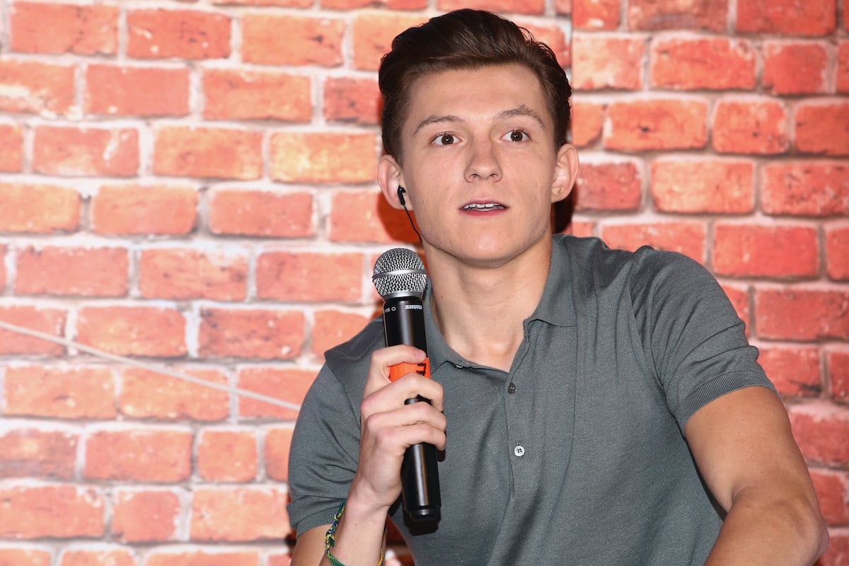 Tom Holland at a 'Spider-Man: Homecoming' fan event