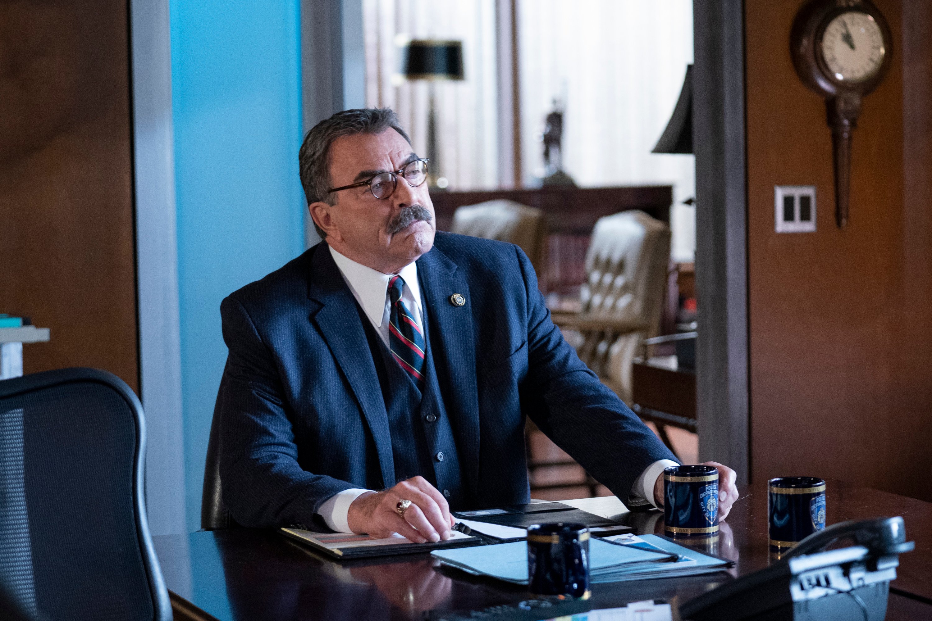 Tom Selleck as Frank Reagan on Blue Bloods | Patrick Harbron/CBS via Getty Images