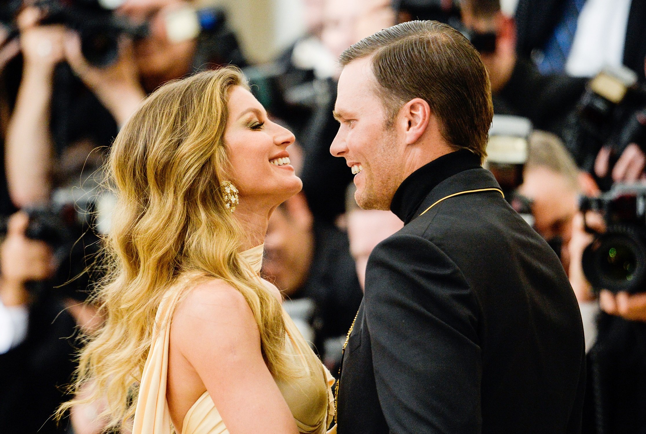 Tom Brady and Gisele Bundchen at the Catholic Imagination Costume Institute Gala at The Metropolitan Museum