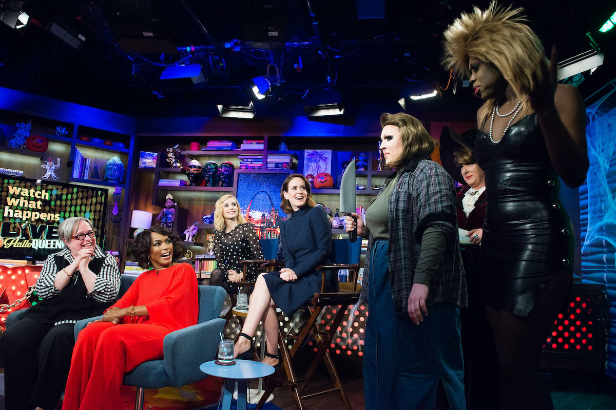 Andy Cohen, Kathy Bates, Angela Bassett, Emma Roberts, and Sarah Paulson