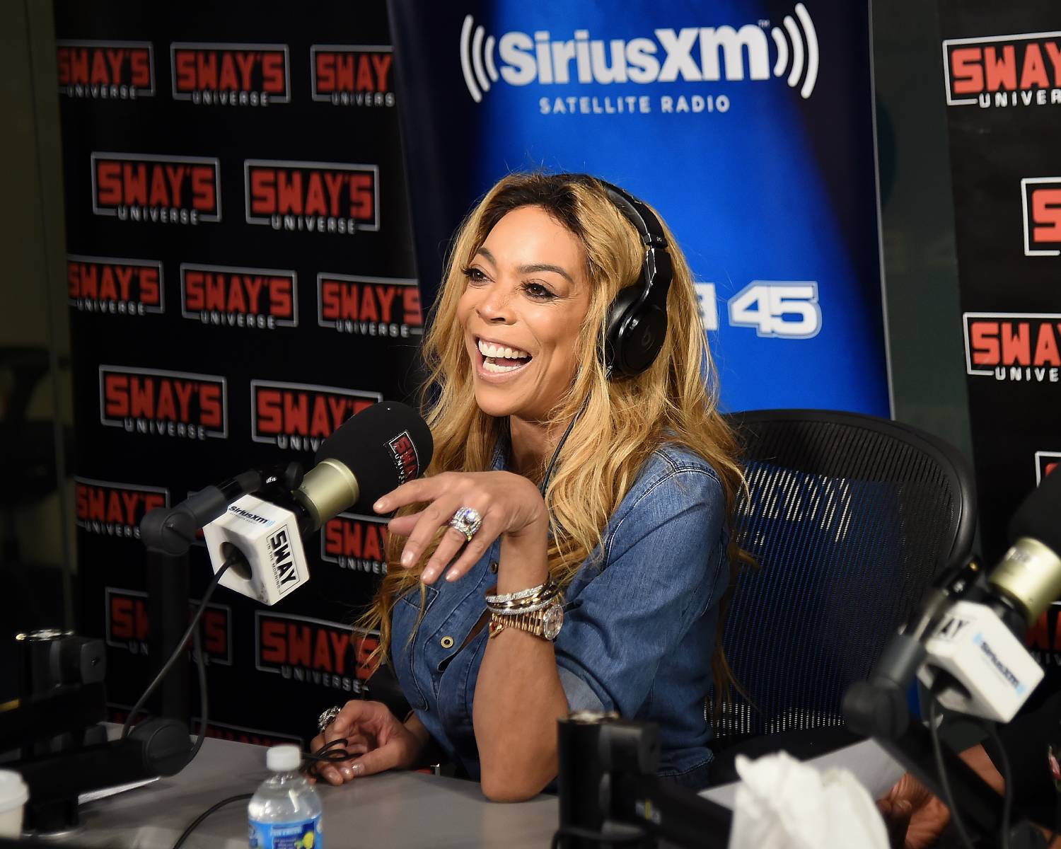 NEW YORK, NY - JULY 13: American Television host Wendy Williams visits "Shade 45" hosted by Sway at SiriusXM Studios on July 13, 2017 in New York City