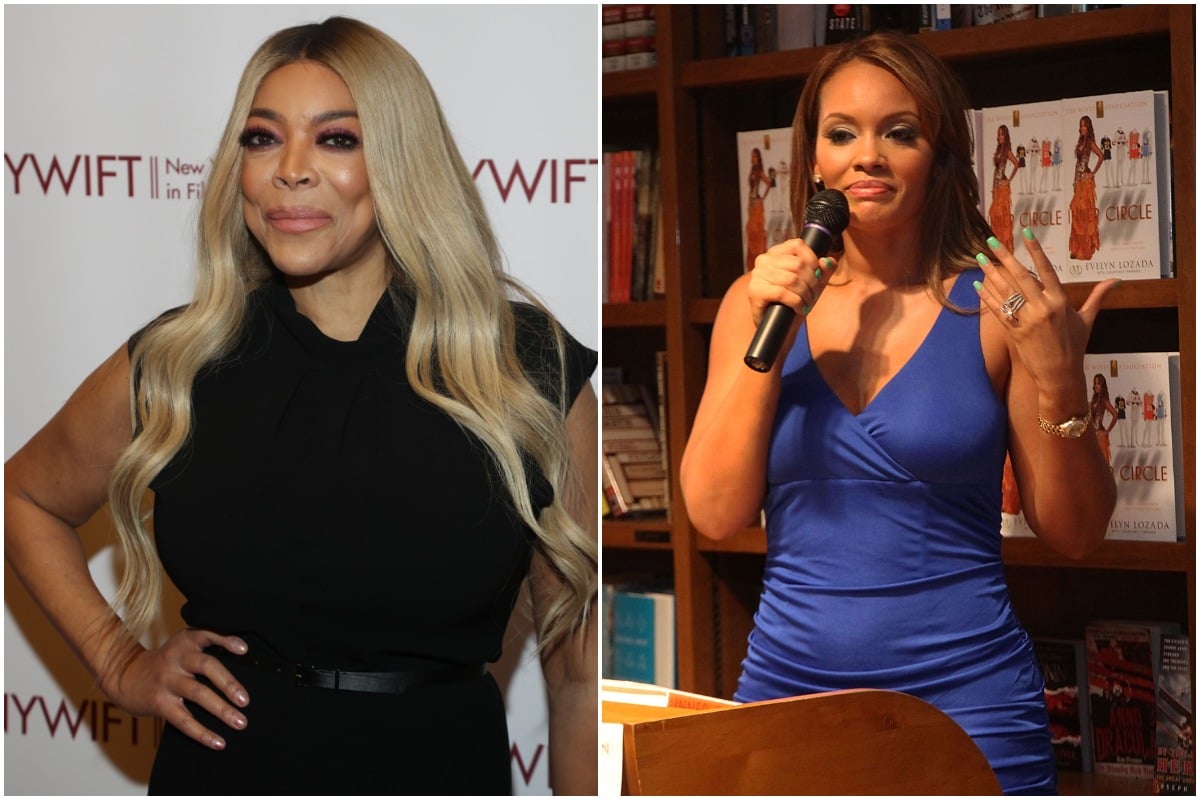 NEW YORK, NEW YORK - DECEMBER 10: Wendy Williams attends the 2019 40th Annual NYWIFT Muse Awards at New York Hilton Midtown on December 10, 2019 in New York City. /CORAL GABLES, FL - JUNE 18: Evelyn Lozada signs copies of "The Wives Association" at Books and Books on June 18, 2012 in Coral Gables, Florida.