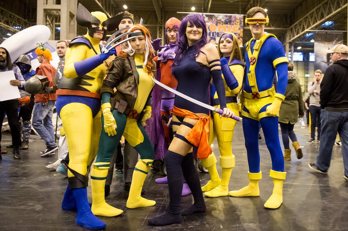 A cosplay team dressed as the X-Men