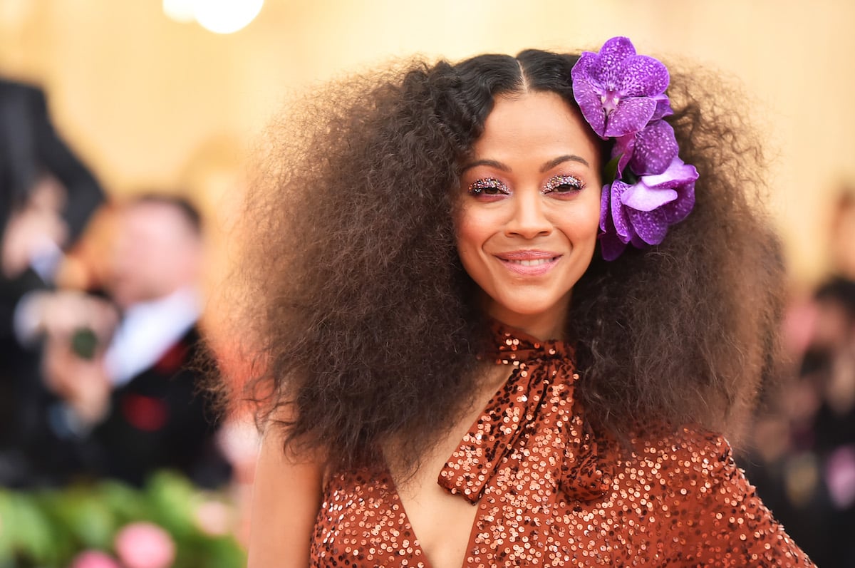 Zoe Saldana attends The 2019 Met Gala Celebrating Camp: Notes on Fashion at Metropolitan Museum of Art on May 06, 2019 in New York City.