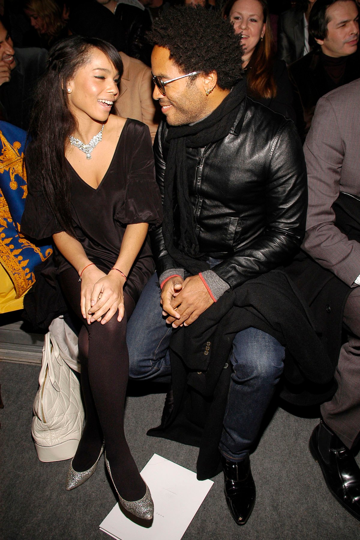 Zoe and Lenny Kravitz