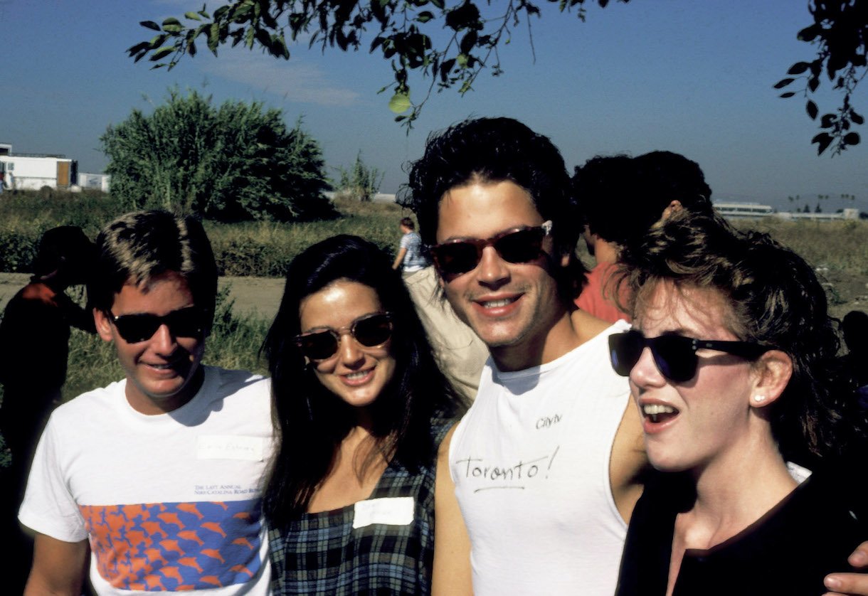 Emilio Estevez, Demi Moore, Rob Lowe and Melissa Gilbert