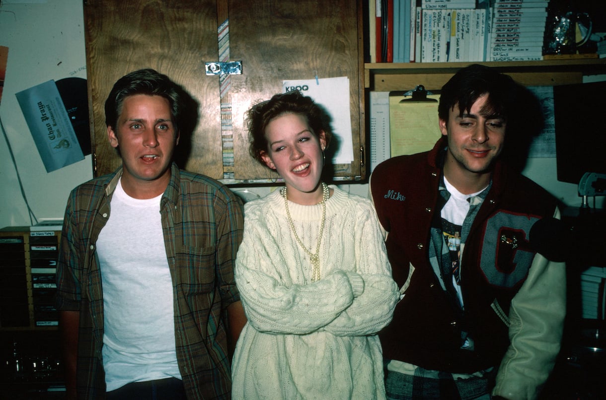 Emilio Estevez, Molly Ringwald and Judd Nelson