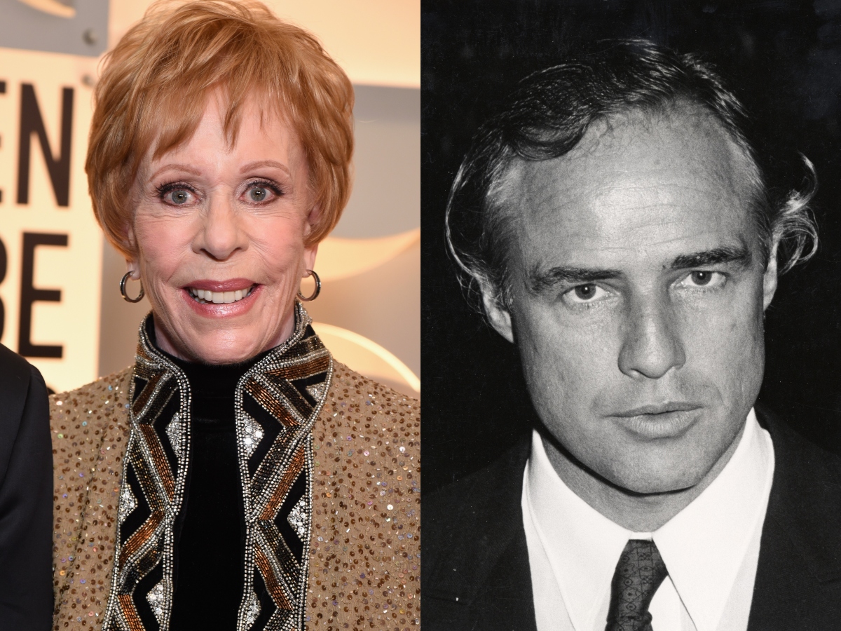 Carol Burnett and Marlon Brando