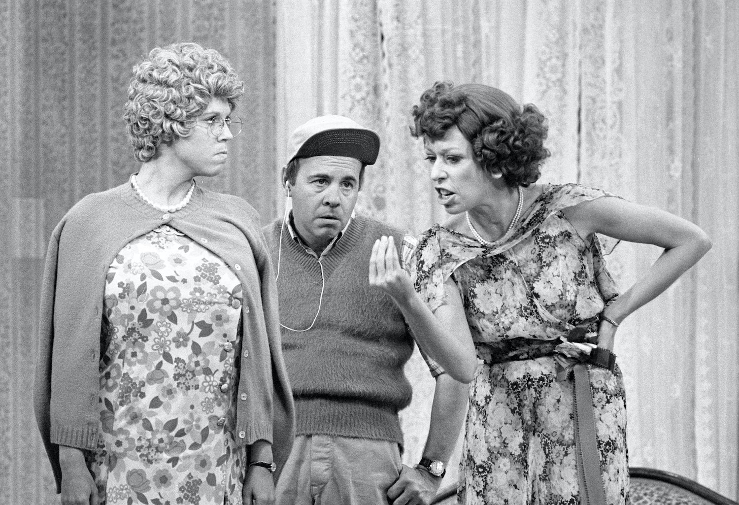 The Carol Burnett Show, featuring Vicki Lawrence (as Mama Harper) Carol Burnett (as Eunice Higgins), Tim Conway (as Mickey Hart)