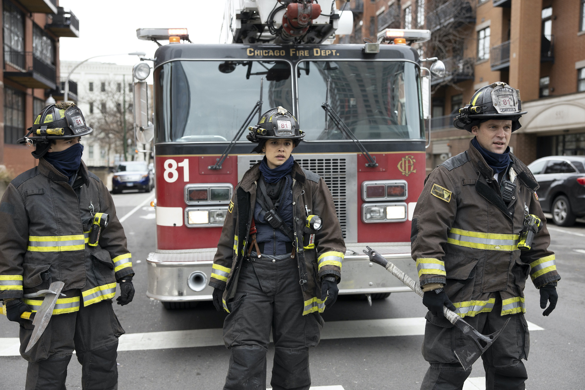 Alberto Rosende as Blake Gallo, Miranda Rae Mayo as Stella Kidd, Jesse Spencer as Matthew Casey