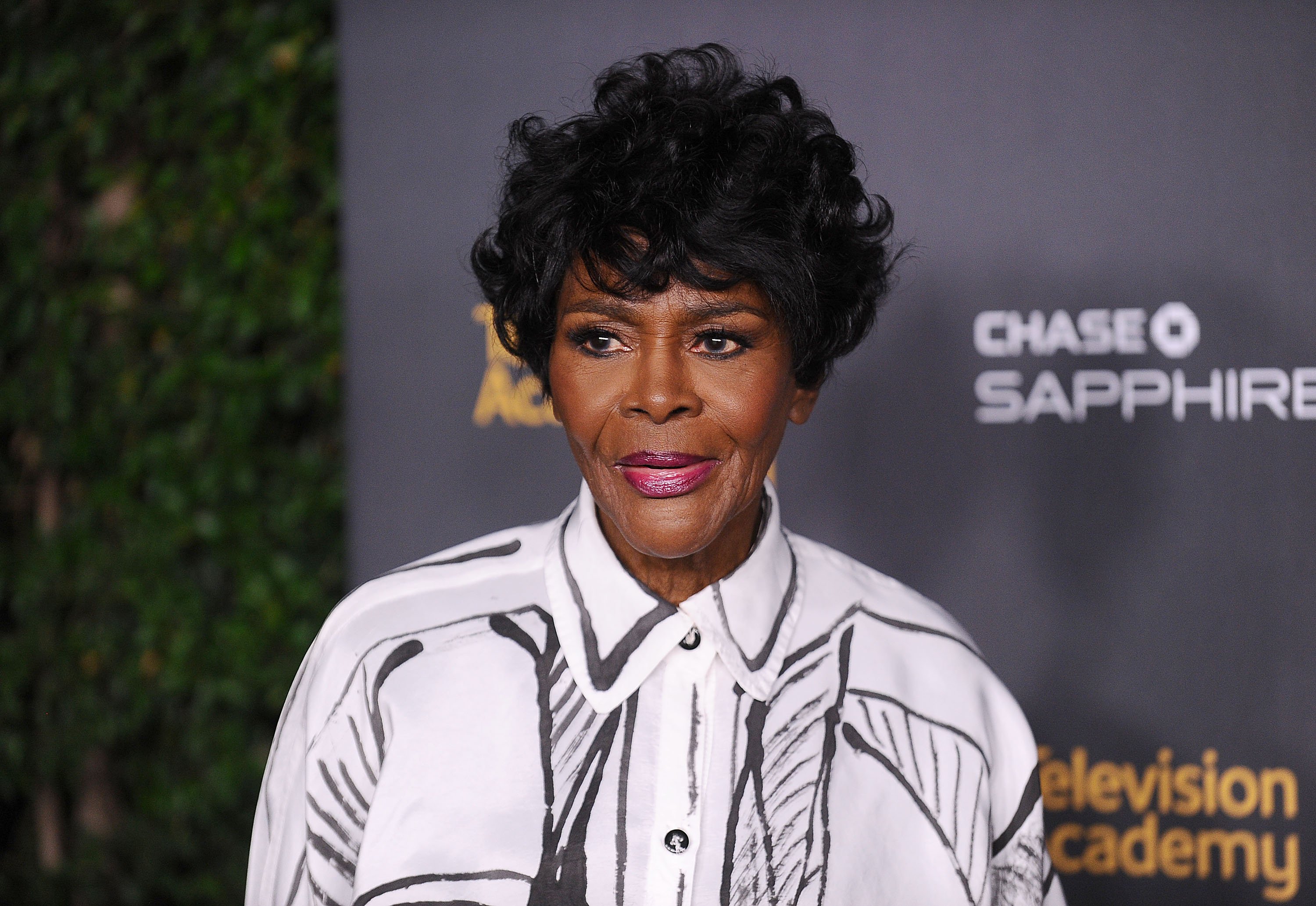 Cicely Tyson wearing white