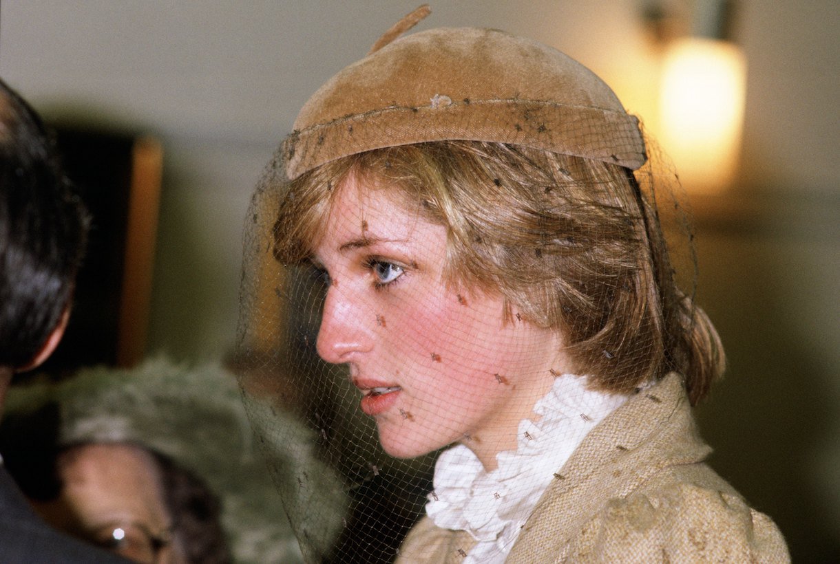 Diana, Princess of Wales during a visit to Carmarthen